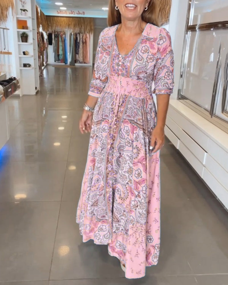 Noreen | Robe longue fluide bohème