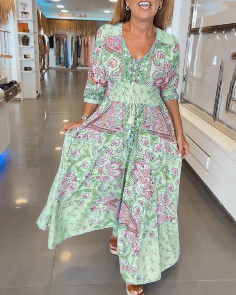 Noreen | Robe longue fluide bohème