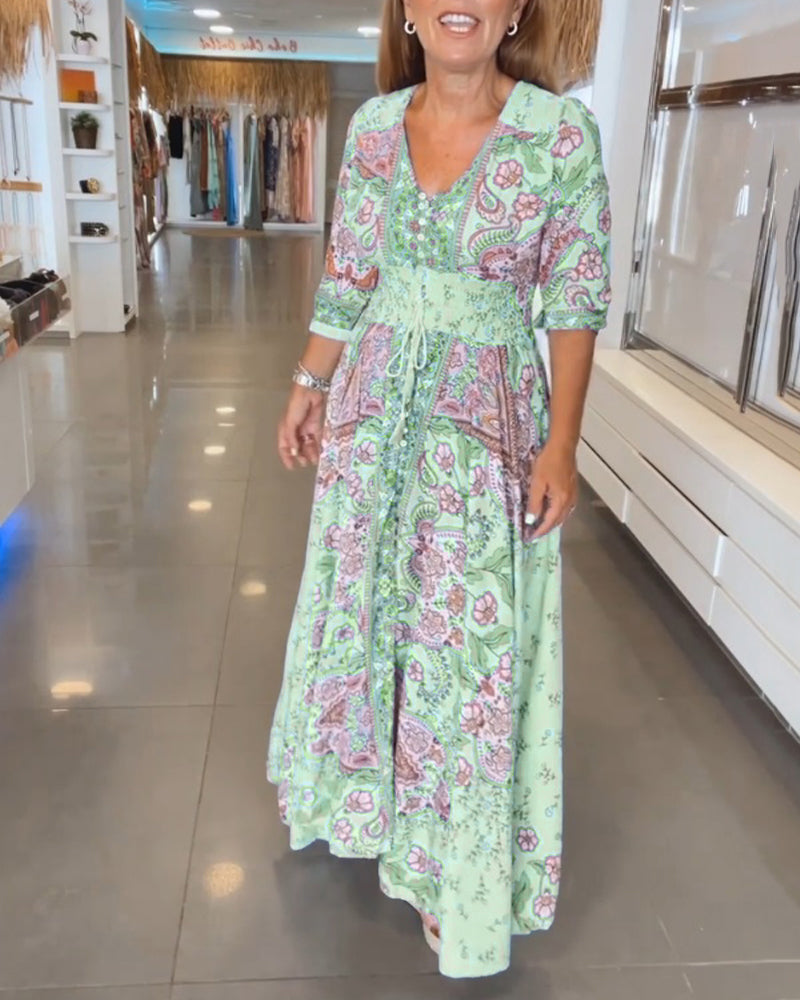 Noreen | Robe longue fluide bohème
