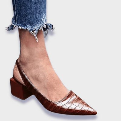 Heidi | Pompes orthopédiques au design croco