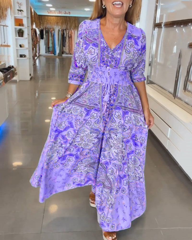 Noreen | Robe longue fluide bohème