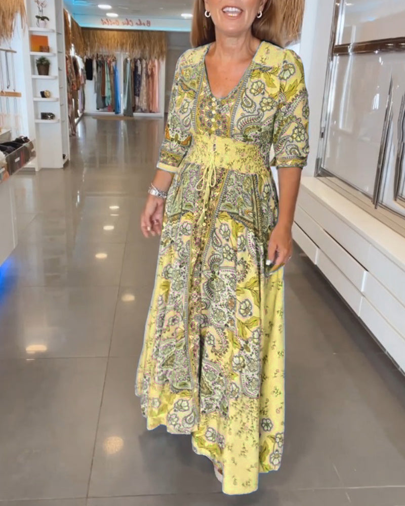 Noreen | Robe longue fluide bohème