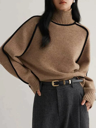 Knitted turtleneck jumper