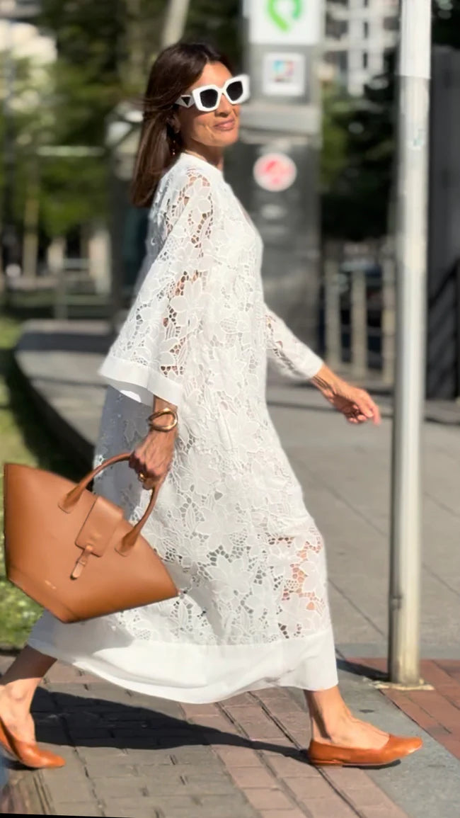 Liliane | Robe d'été chic en dentelle