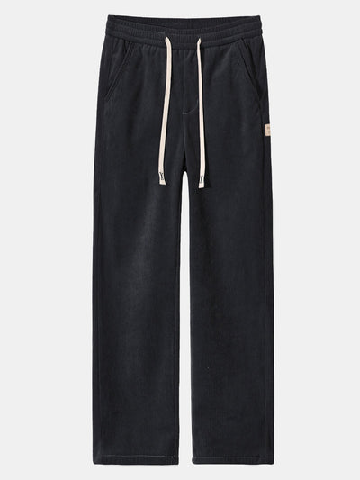No Days Off Print Relax Fit Sweatshirt & Straight Leg Corduroy Pants