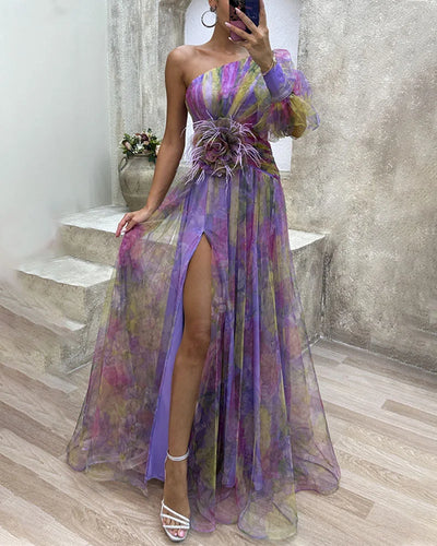 Cecelia - Dress with one sleeve