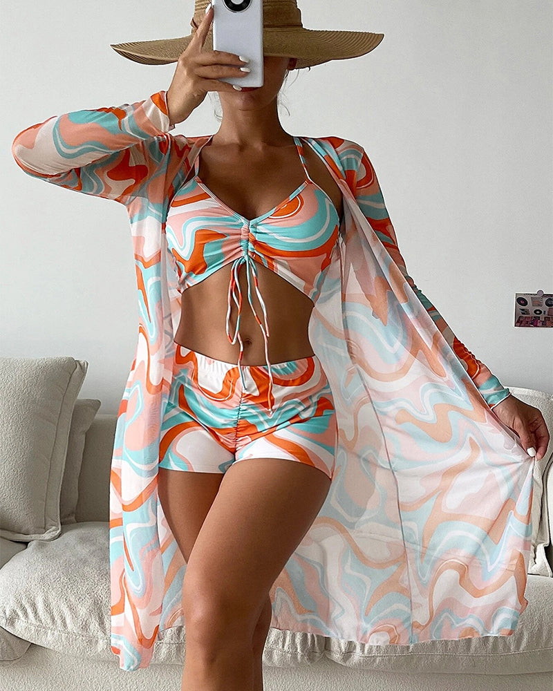 Liveli® | 3-Piece Printed Bikini Set