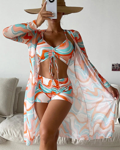 Liveli® | 3-Piece Printed Bikini Set