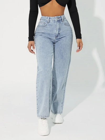 Hazel - Jeans im schlichten Stil