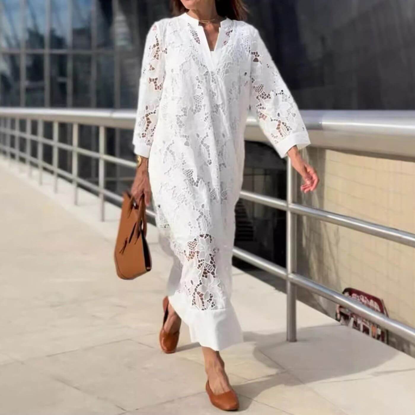 Liliane | Robe d'été chic en dentelle