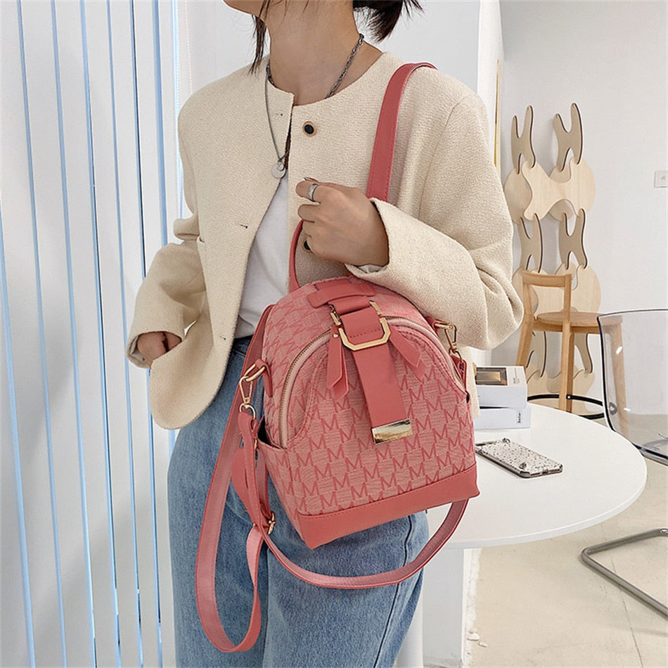 Phoebe – Stylischer Rucksack mit geometrischem Muster 