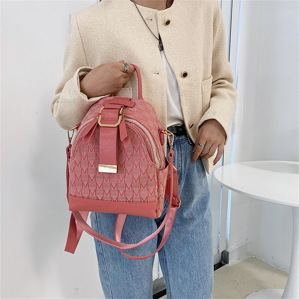 Phoebe – Stylischer Rucksack mit geometrischem Muster 