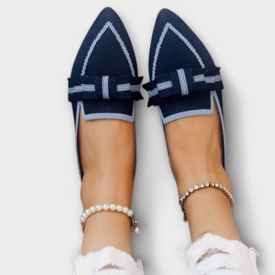 Amélie | Chaussures plates pour femme avec nœud