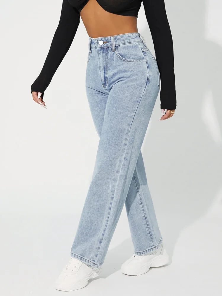 Hazel - Jeans im schlichten Stil