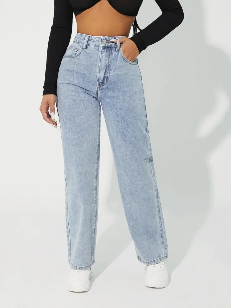 Hazel - Jeans im schlichten Stil