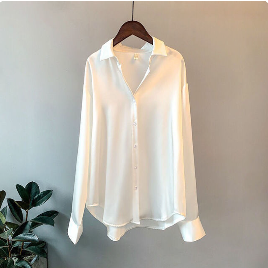 Chemise à col ras du cou pour femme