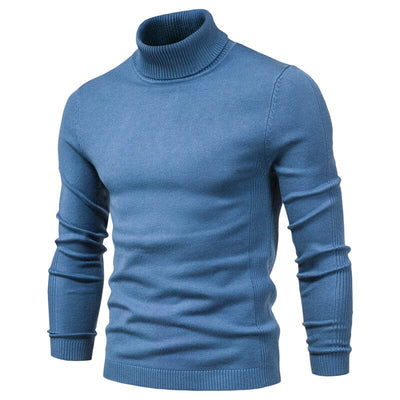 Warmer - Pull col roulé en laine mérinos pour homme avec style