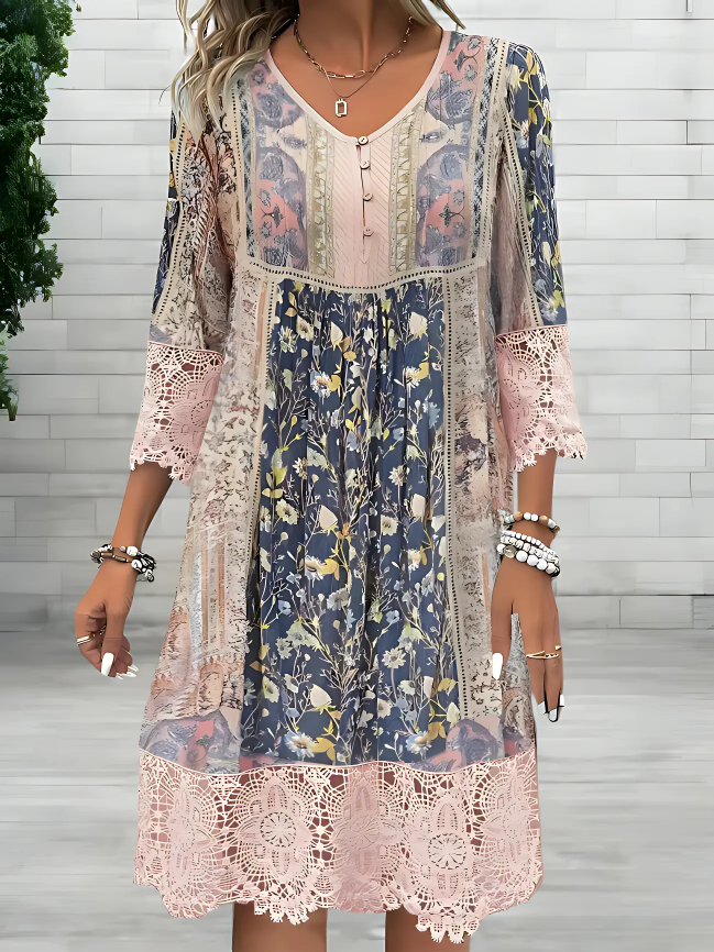 Tamara | Robe fluide bohème de luxe (presque épuisée)