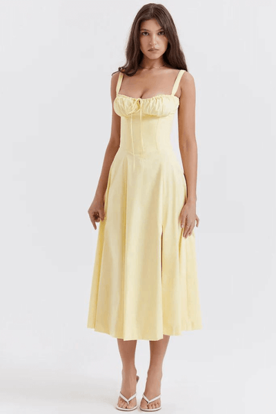 Midi Bustier Corset Sun Dress