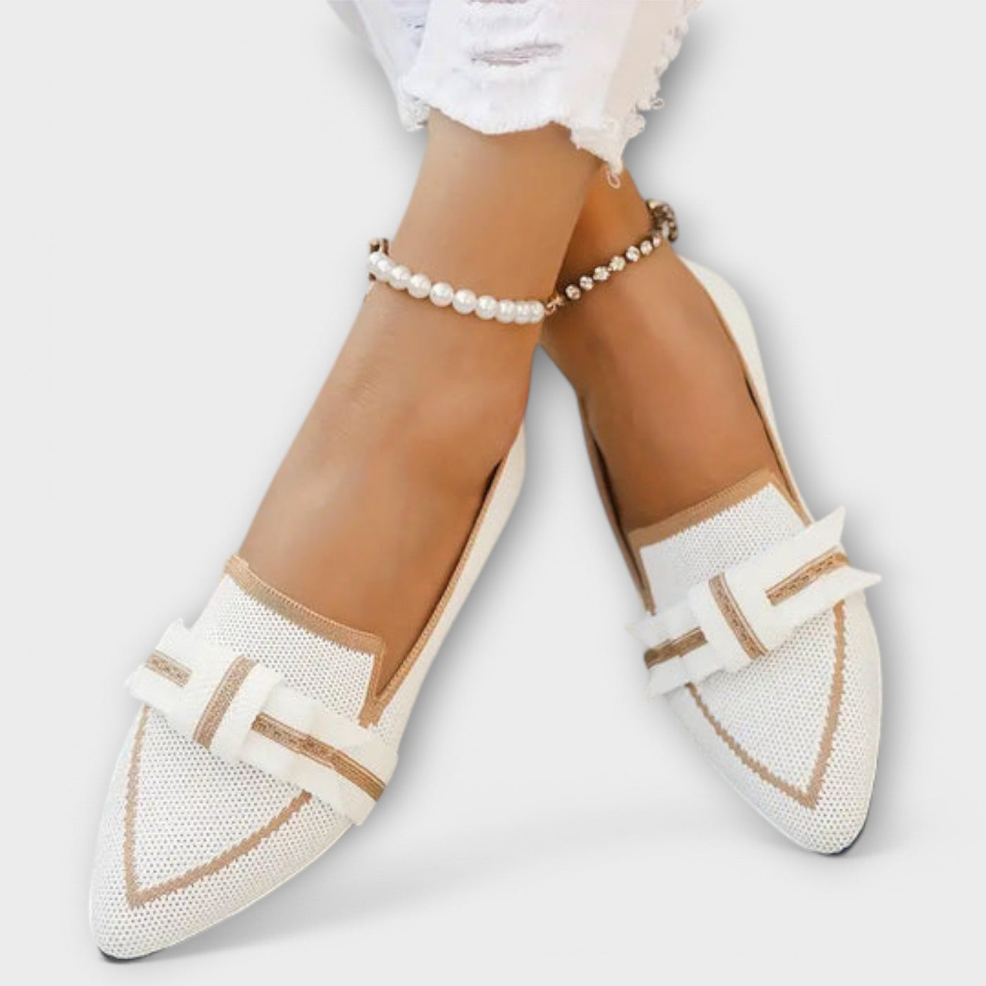 Amélie | Chaussures plates pour femme avec nœud
