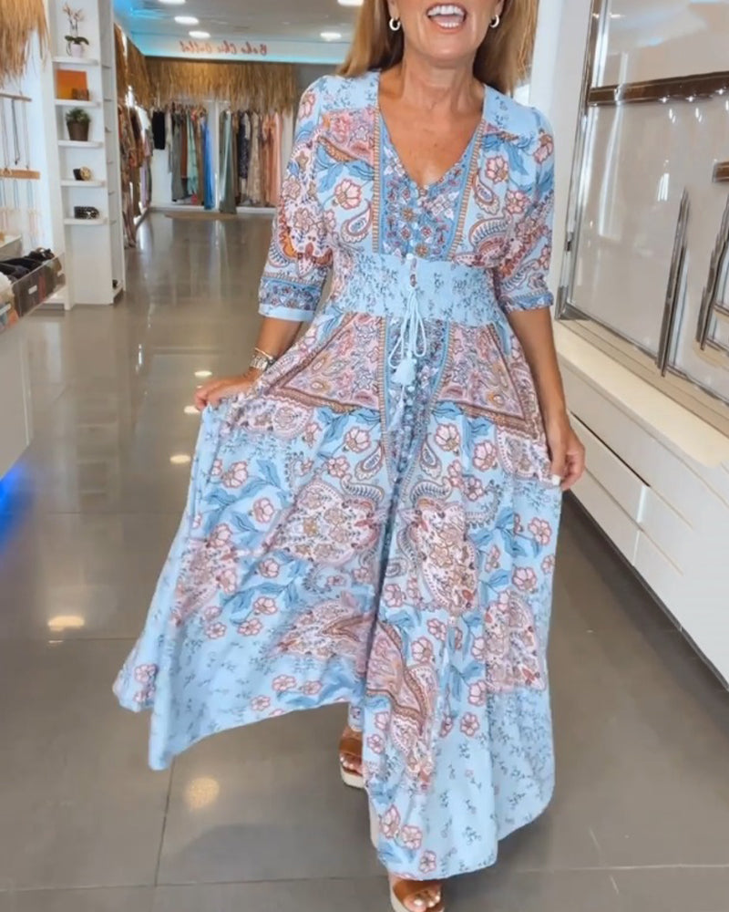 Noreen | Robe longue fluide bohème