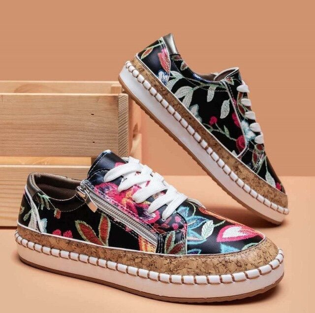 Baskets orthopédiques à fermeture éclair florale Oluchi™