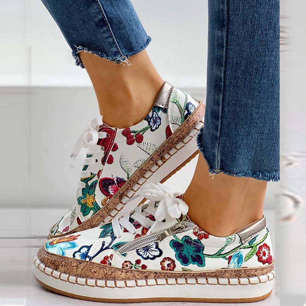 Baskets orthopédiques à fermeture éclair florale Oluchi™