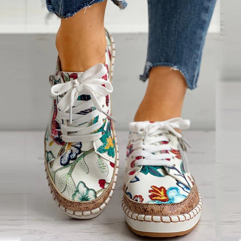Baskets orthopédiques à fermeture éclair florale Oluchi™