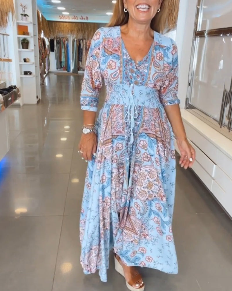 Noreen | Robe longue fluide bohème