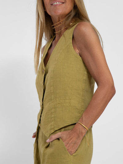 Ella | Ensemble gilet et pantalon large (presque épuisé)
