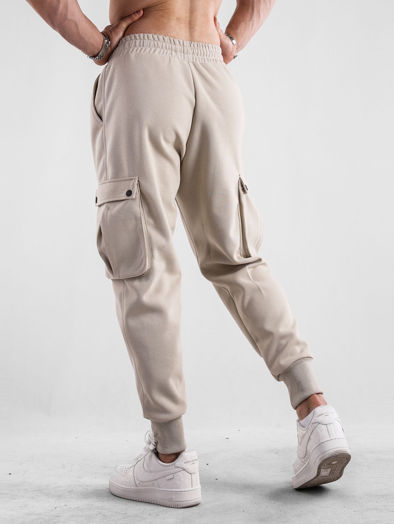 Drawstring Cargo Jogger Pants