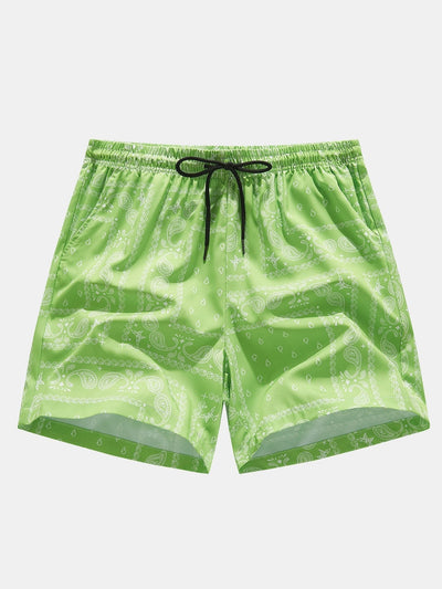 Dissolve Smiley Print T-Shirt & Paisley Print Shorts