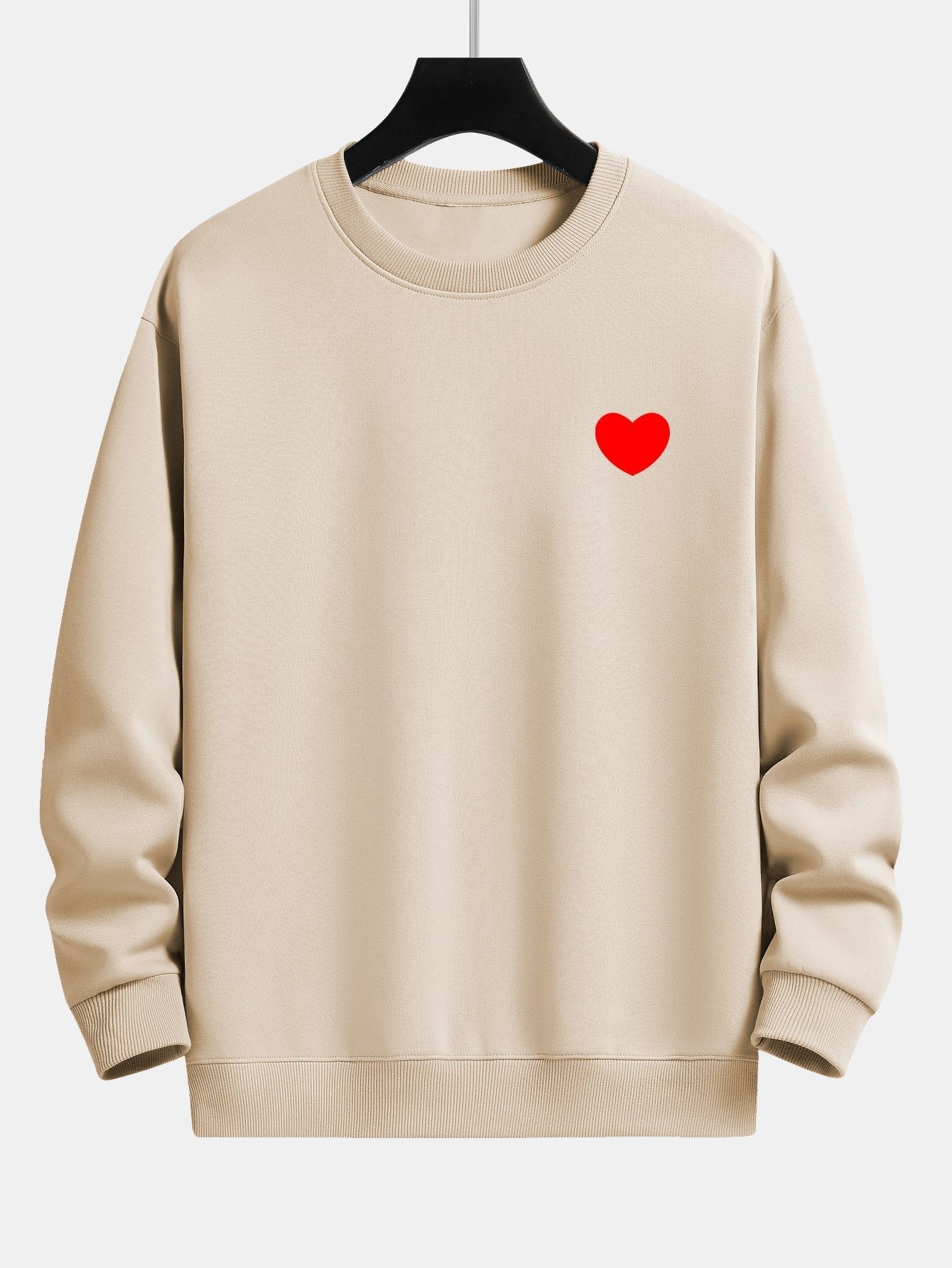 Heart Print Relax Fit Sweatshirt