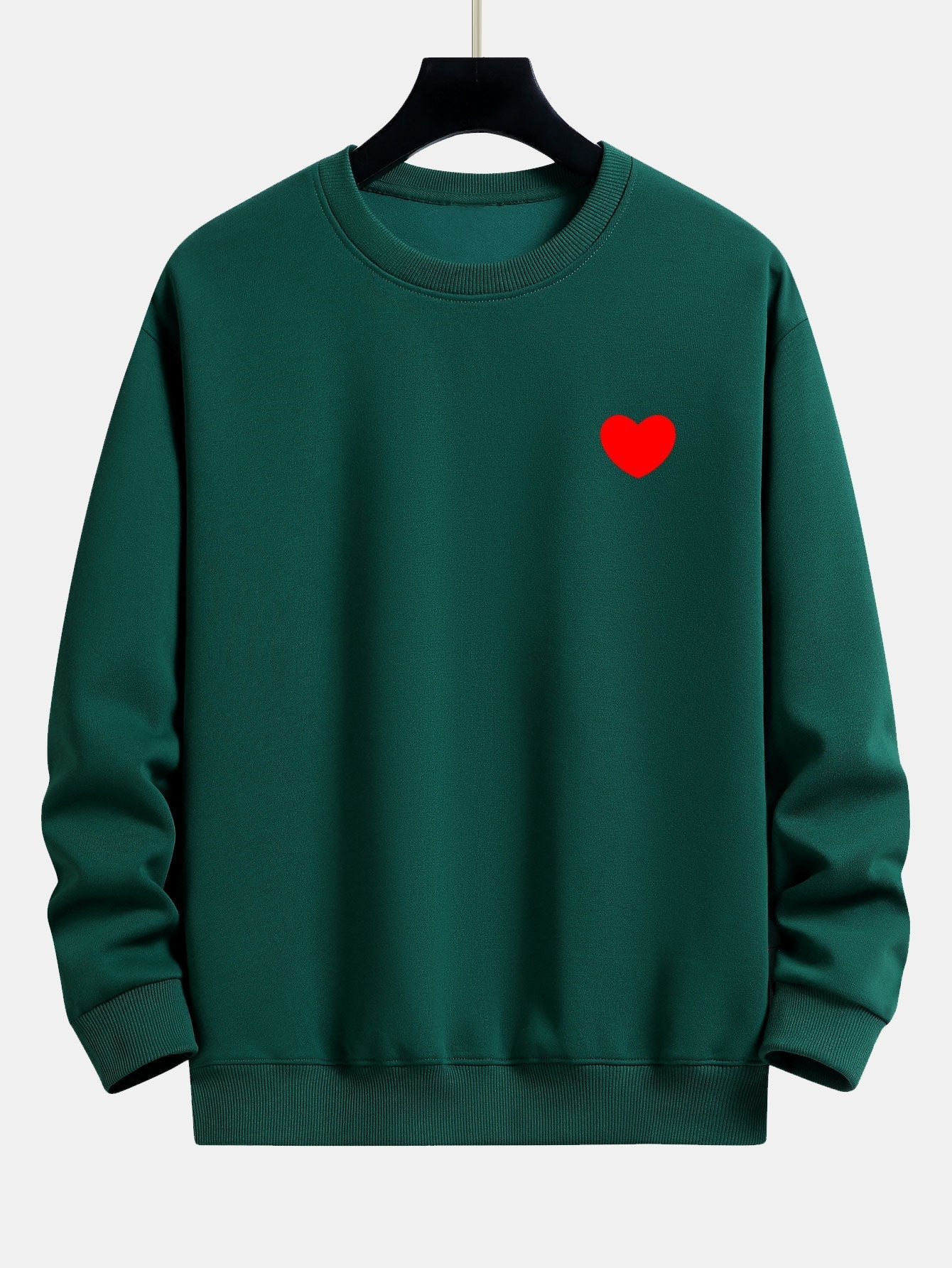 Heart Print Relax Fit Sweatshirt