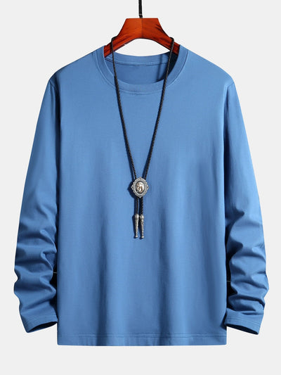 Basic Long Sleeve Cotton T-Shirt