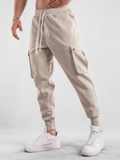 Drawstring Cargo Jogger Pants