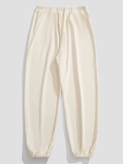 Corduroy Drawstring Jogging Pants