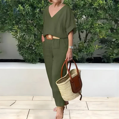 Claire | Luxuriöses, entspanntes zweiteiliges Outfit