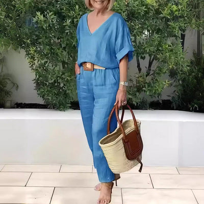 Claire | Luxuriöses, entspanntes zweiteiliges Outfit