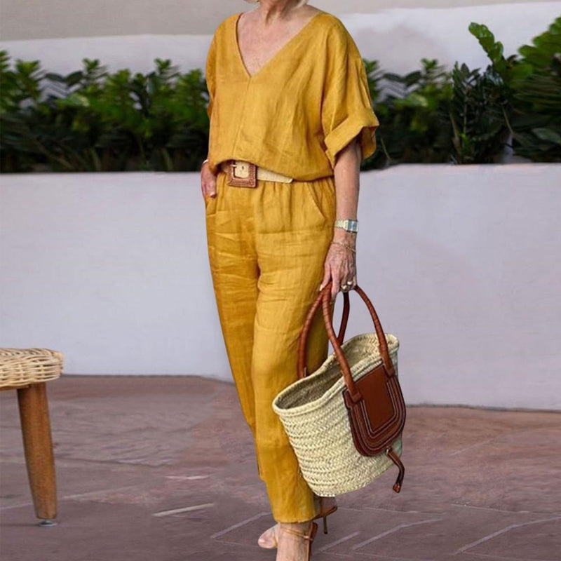 Claire | Luxuriöses, entspanntes zweiteiliges Outfit