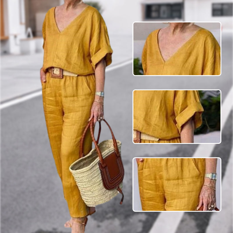 Claire | Luxuriöses, entspanntes zweiteiliges Outfit