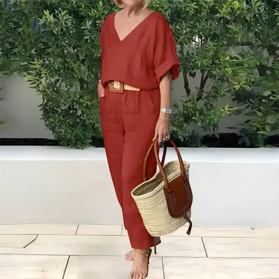 Claire | Luxuriöses, entspanntes zweiteiliges Outfit