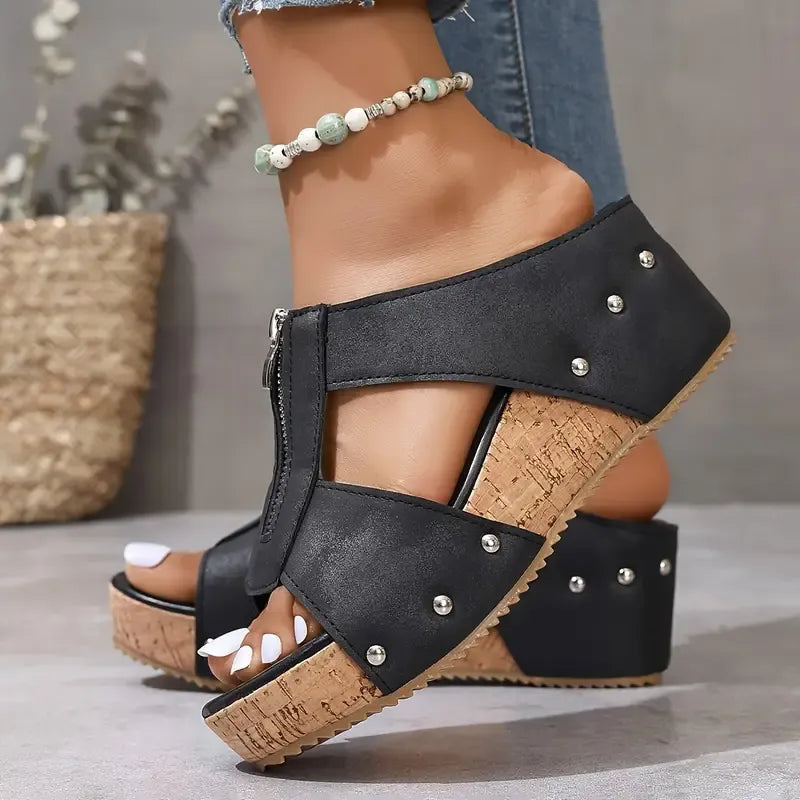 Anelina | Orthopedische Wig Sandalen