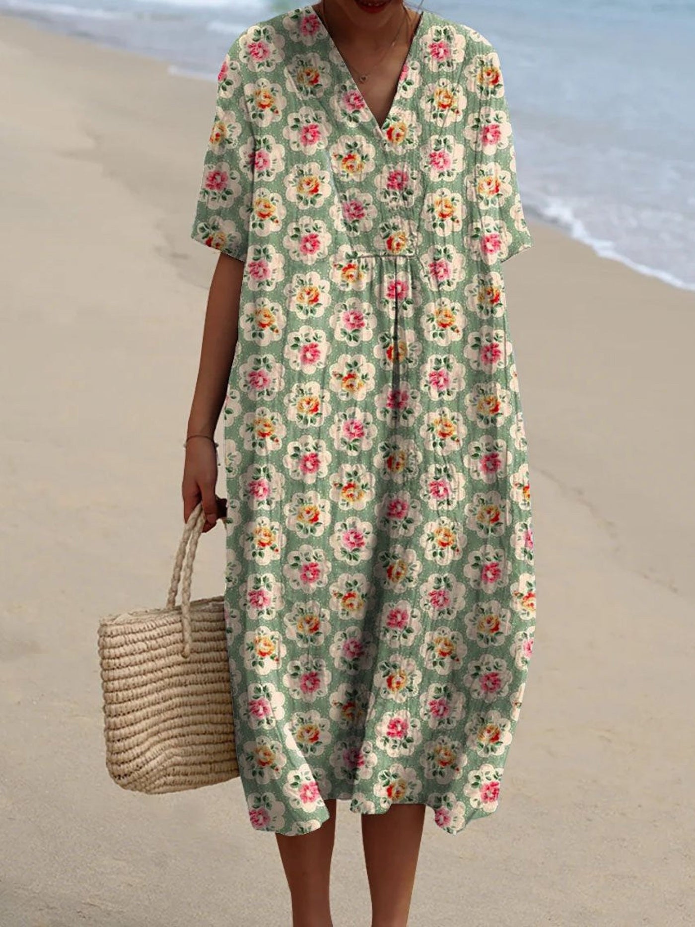 Femke | Vintage Floral Dress - Limited Edition
