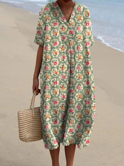 Femke | Vintage Floral Dress - Limited Edition