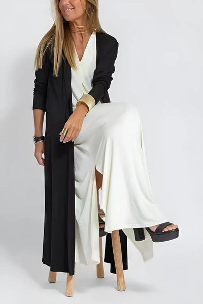 ELISE | Robe longue élégante avec cardigan assorti inclus