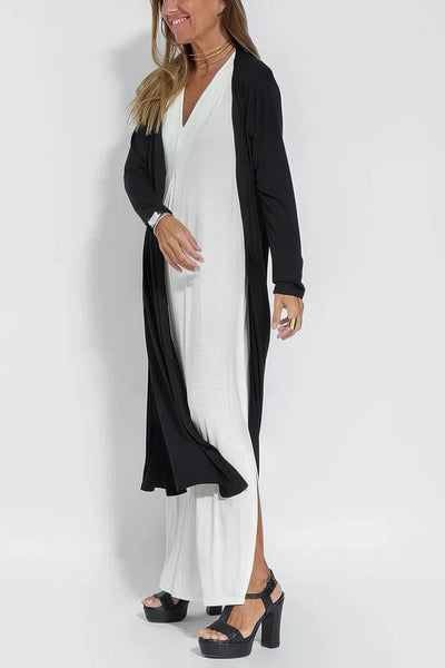 ELISE | Robe longue élégante avec cardigan assorti inclus