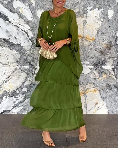 Caroline | Elegantes bequemes Maxikleid für alle Anlässe