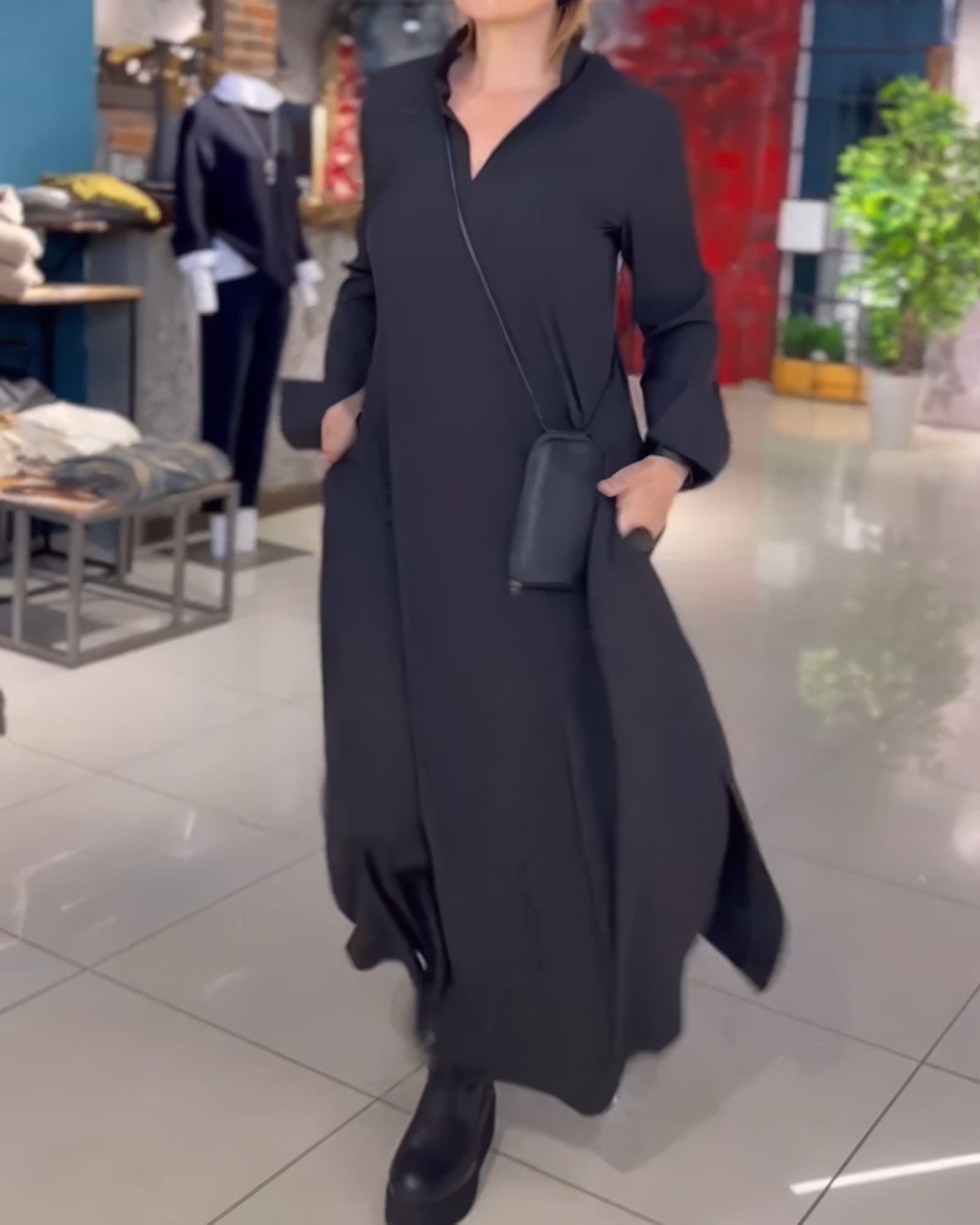 CLAUDIA | Robe longue extensible élégante et tendance