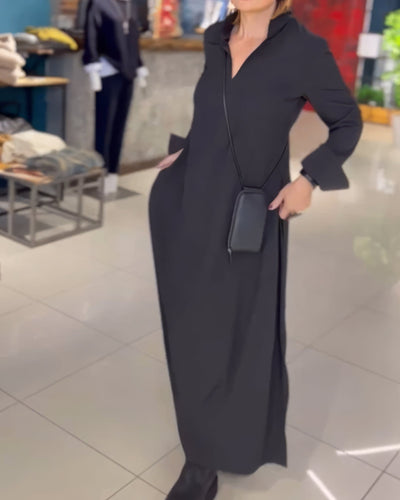 CLAUDIA | Robe longue extensible élégante et tendance